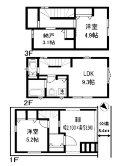 【間取り】 | 豊島区長崎6丁目　新築戸建　6780万円