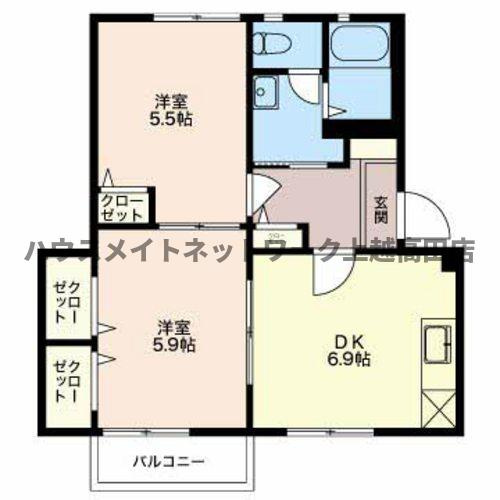 パストラル新光町Ⅰの間取り