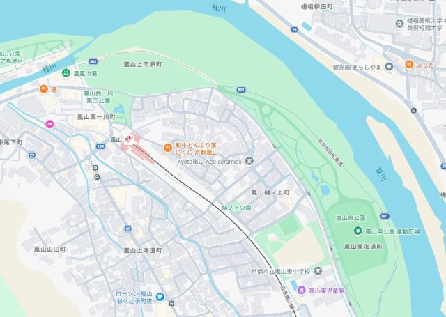 ★京都市西京区嵐山茶尻町　第3期　新築一戸建ての地図