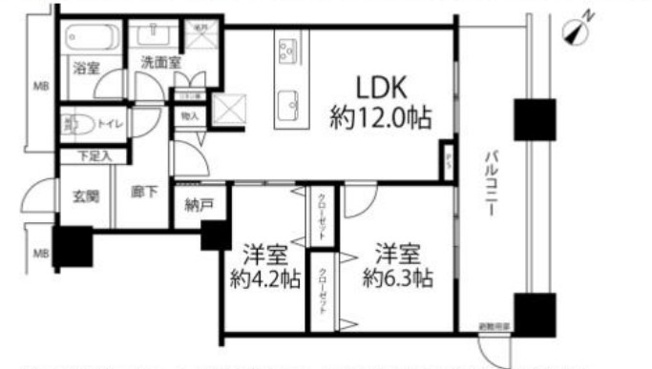 【間取り】 | 芝浦アイランドケープタワー