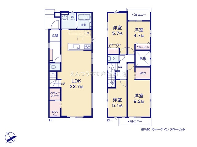 リガーレ鳴海町3期の間取り