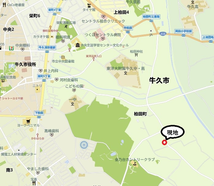 柏田町土地の地図|地図