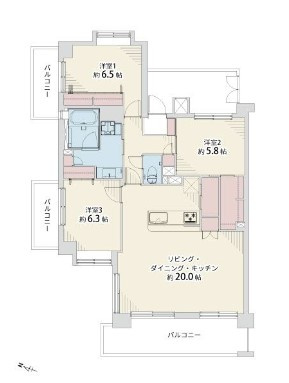 フローレンス名島の間取り|間取り図です☆