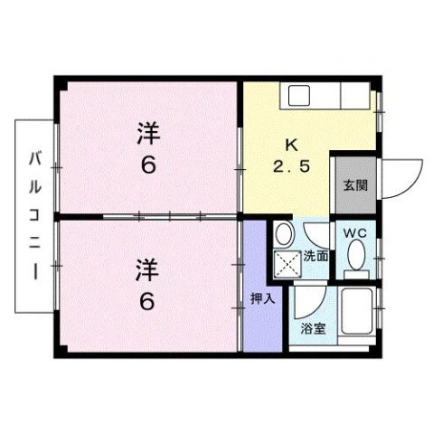 【間取り】 | ハイツ副島