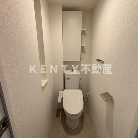 【トイレ】 | パークアクシス品川天王洲アイル | 落ち着いた色調のトイレです