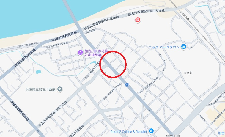 加古川市加古川町本町　　新築戸建　JR「加古川駅」徒歩13分の地図