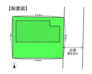 【区画図】 | 学区:小園小学校　徒歩4分とお子様の通学も楽々です♪