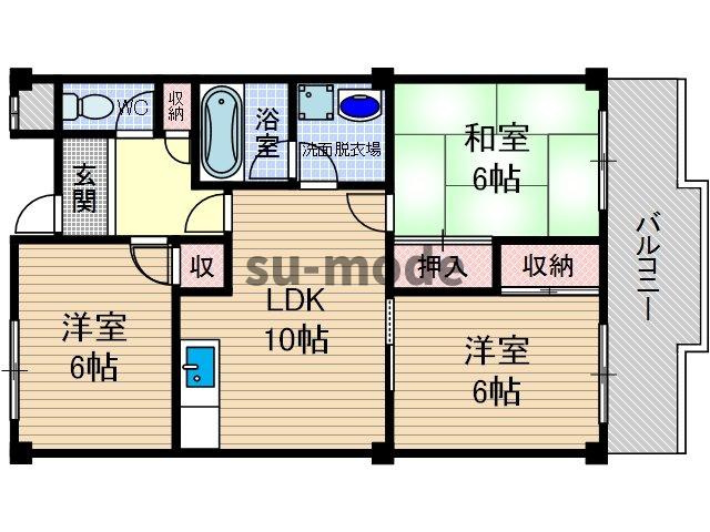 【間取り】 | 第3グリーンハイツ