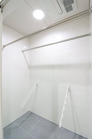 納所町　新築参考Aプランの完成予想図|【施工例】
洗う・干すがひとつの空間で完結できるランドリーコーナーは天候に左右されずに干せるのも嬉しいポイント。