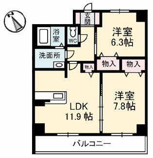 【間取り】 | ヴィラシーンABE