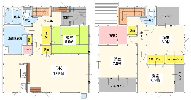 八幡西区本城1丁目2期の間取り