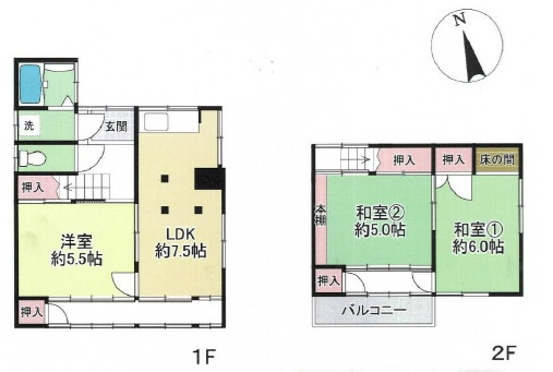 足立区千住宮元町　再建築不可中古戸建