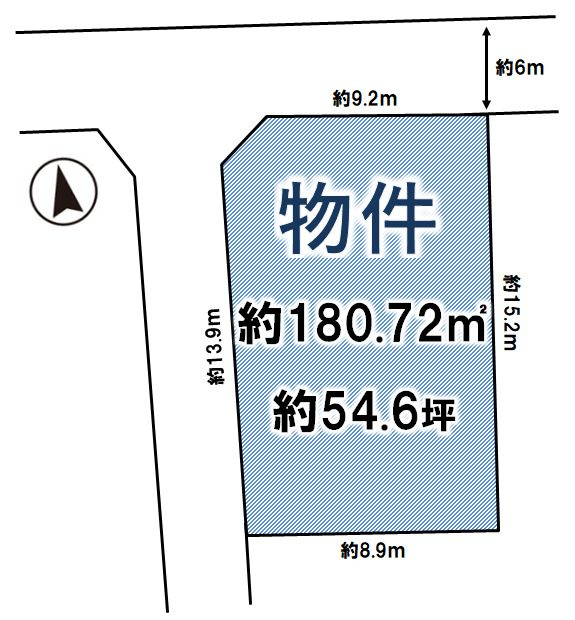 小山市駅東通り1丁目の土地図