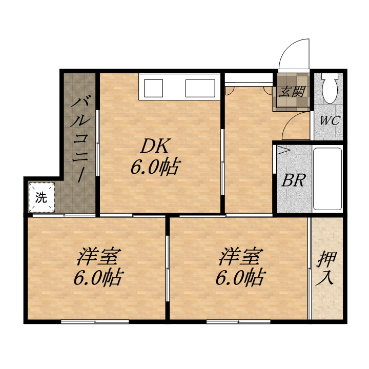 FFハイツの間取り