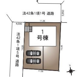 古河市駒羽根第2　新築一戸建て　クレイドルガーデンの区画図|1区画