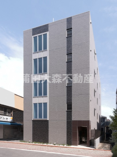 レピュア大鳥居の外観|2018年3月築　RC鉄筋コンクリート造地上5階建て1K～1LDK総戸数14戸　1ギガのインターネット無料ペット可人気賃貸マンション　京急空港線糀谷駅大鳥居駅徒歩圏内の東京都大田区西糀谷3丁目