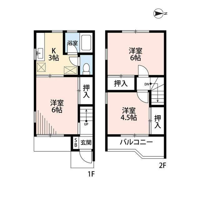 シャルム江戸川台B棟の間取り