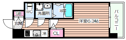 【間取り】 | エスリードレジデンス大阪福島イースト