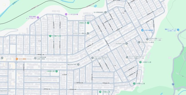川西市大和東　新築一戸建ての地図