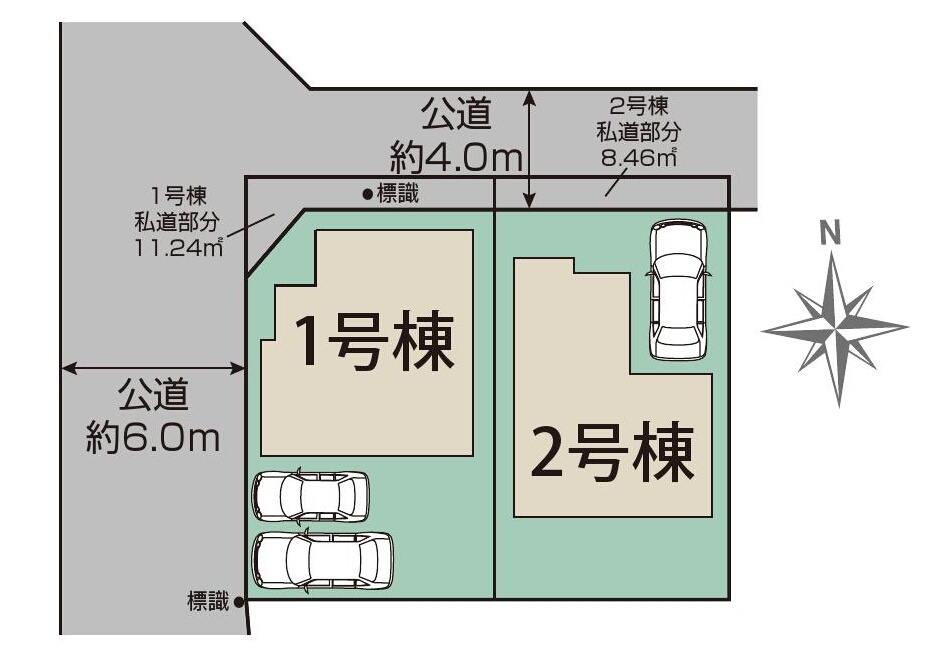 調布市深大寺東町7丁目 京王線 調布駅 新築戸建の区画図