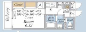 リブリ・鴨居※初期費用分割あと払いサービス利用可能物件の間取り