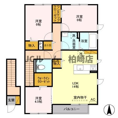 さくらこーと Bの間取り