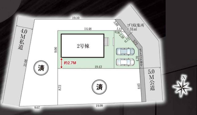 大野町28期の区画図|区画配置図