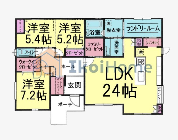 神戸市西区秋葉台３丁目　土地の周辺|【建物プラン例】2780万円（税別）・建物面積113.65㎡