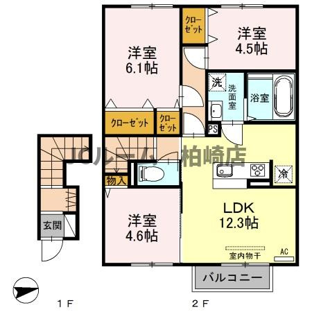 シュエット フルールの間取り