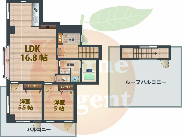 【間取り】 | DeLCCS中野新橋 | 2LDKのお部屋です。