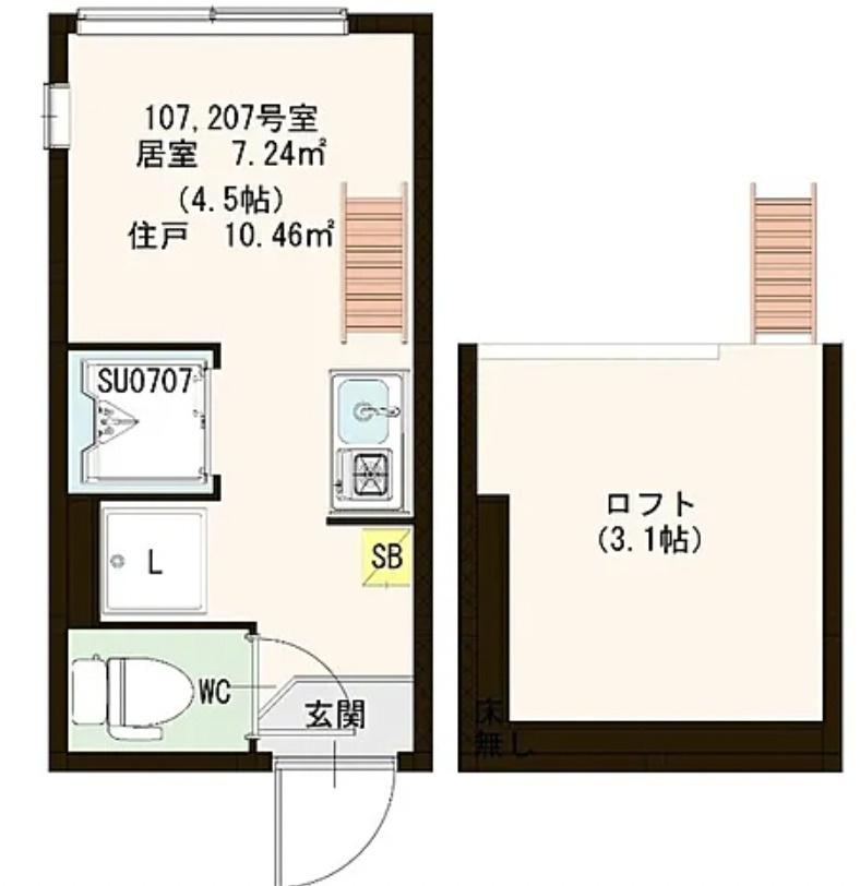 リヴィエール中野の間取り