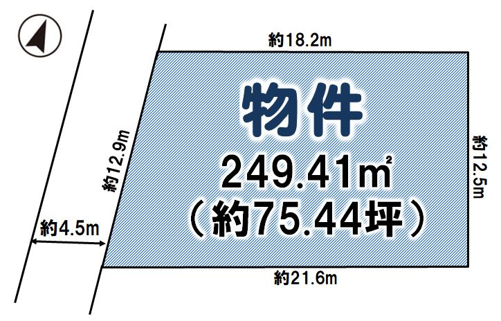 小山市神山2丁目の土地図
