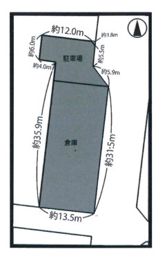 若林町　中村様貸倉庫の間取り
