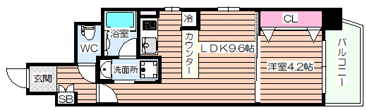 【間取り】 | ラクラス江戸堀