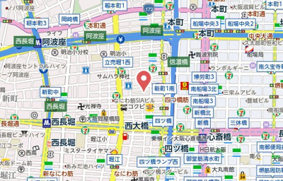 【地図】 | Primavera Nishi Shinsaibashi