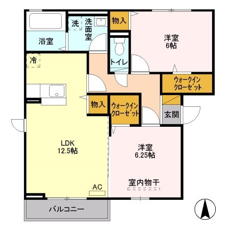 レジデンスクラインバンブスの間取り