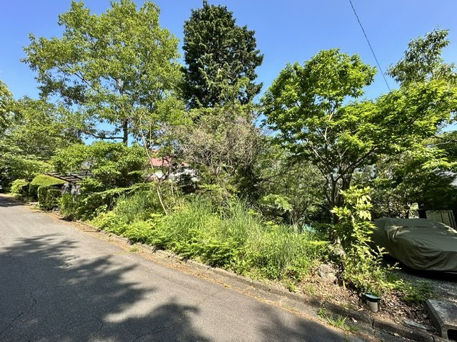 函南町　南箱根ダイヤランドの外観|広々とした両面道路に面した陽当りの良い土地です。