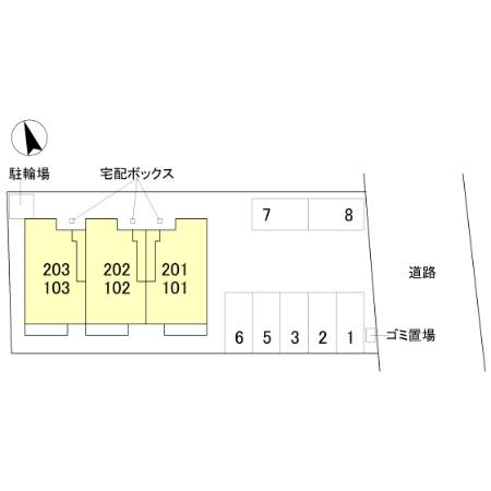 コーワロジデンスの区画図