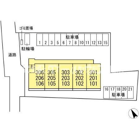 サントミーの区画図