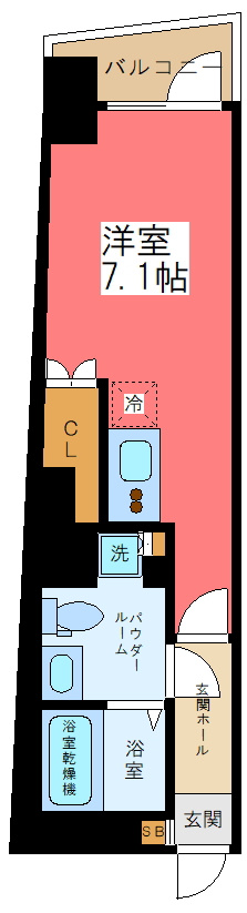 プライムブリス笹塚の間取り
