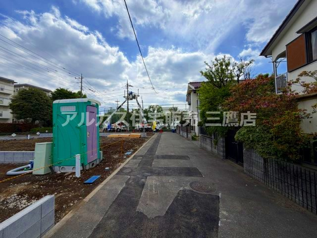 京王線 西調布駅 17分 新築戸建 調布市富士見町3丁目の前面道路含む現地写真