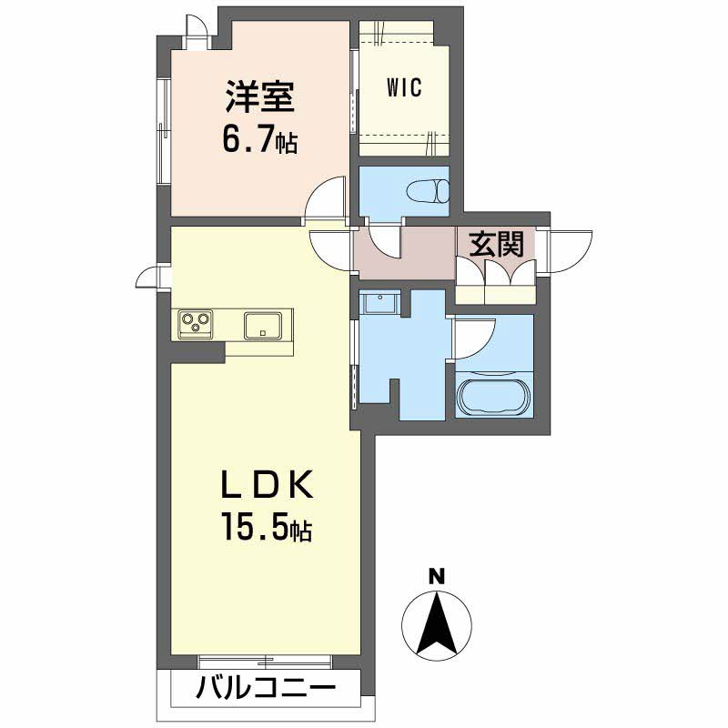 シャーメゾン 四季彩の間取り