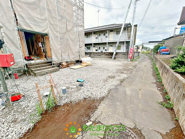 古河市中田第6　新築一戸建て　02　クレイドルガーデンの前面道路含む現地写真|2026/06/9　撮影