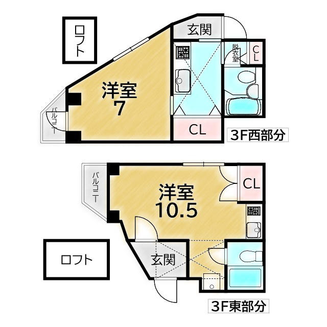シャトレ桂の間取り