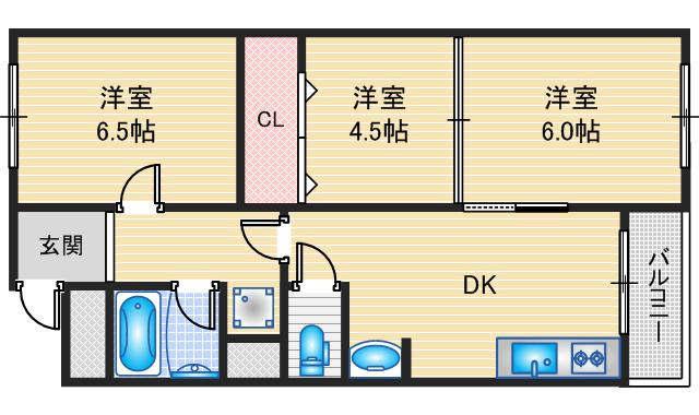 ハイツ春日野の間取り