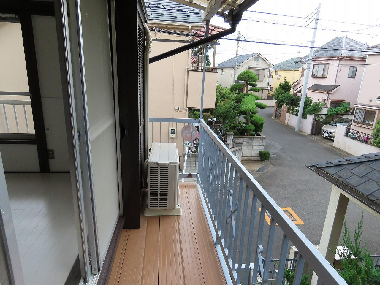 田部貸家のバルコニー