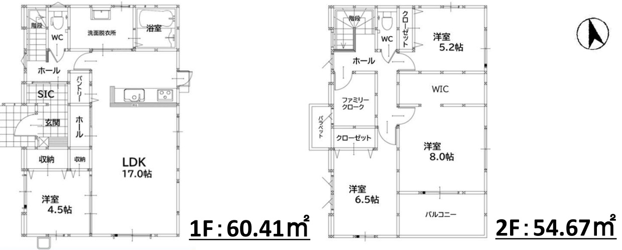 小倉南区志井1丁目1期の間取り