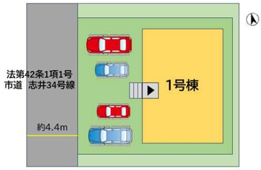 小倉南区志井1丁目1期の区画図