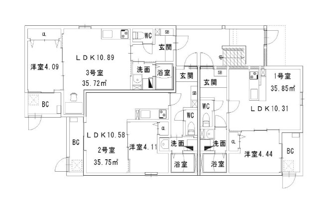 【間取り】 | クレシア長尾サウス　★プライスホームなら仲介手数料が割引価格です！★