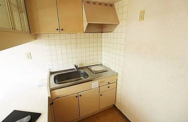 鎌倉市寺分のアパートのキッチン